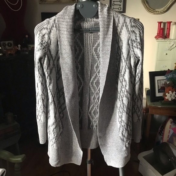 Gray Ruby Moon Reversible Sweater Cardigan Sz L - Picture 2 of 3